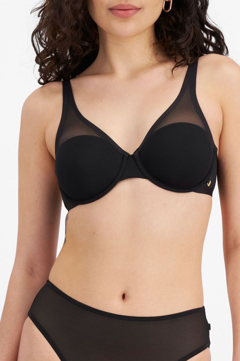 Soybu Women's Levity Bra - Low Impact Support, Removable Cups, Scoop Neck, Crisscross Strap Detail