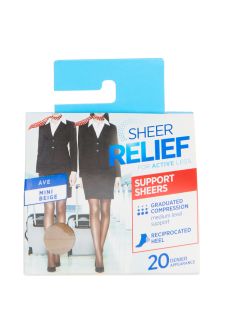 Bonds Sheer Relief Support Sheers 20 Denier Mini Beige  H3280O HGK
