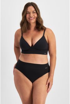 Jockey Skimmies Hi Cut Black