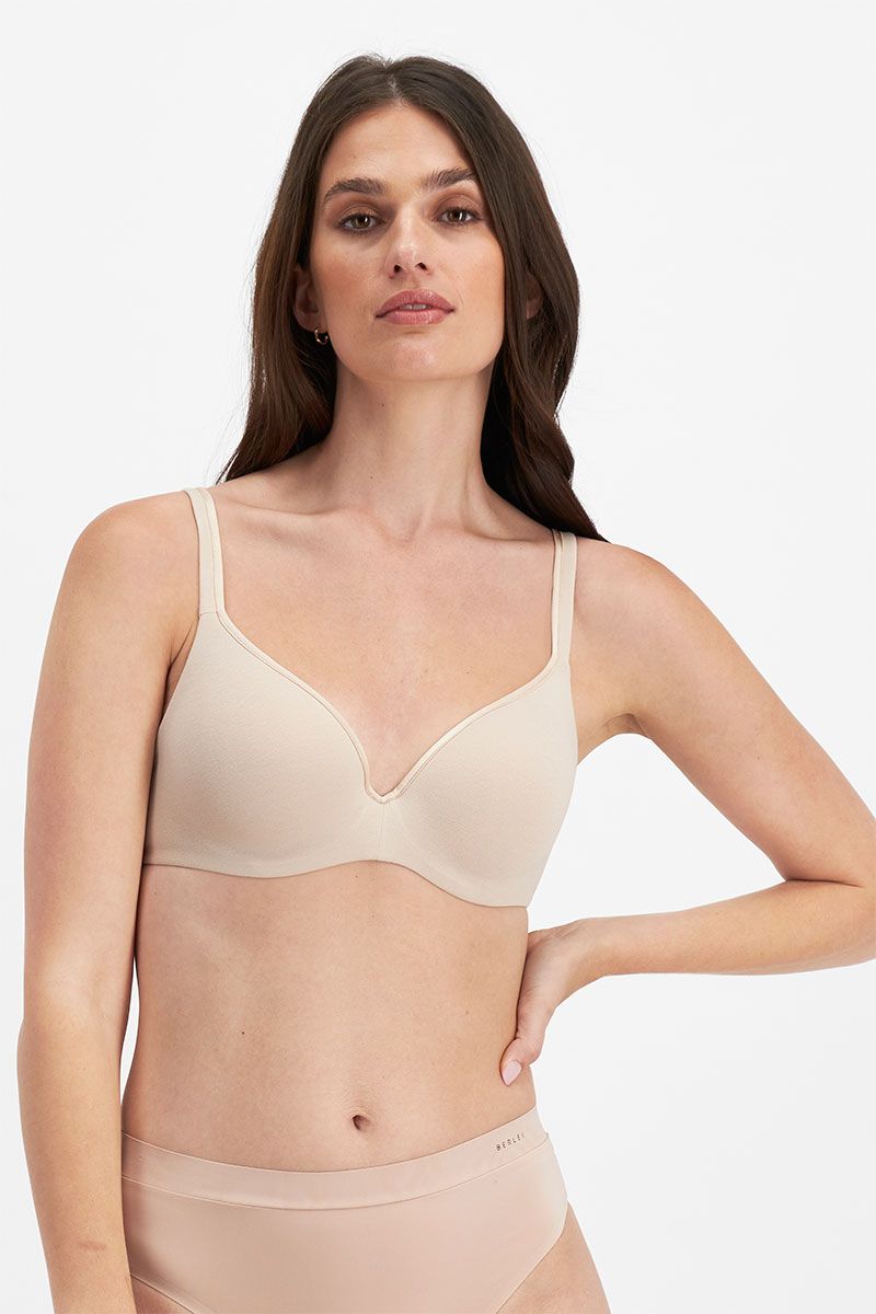 Berlei Barely There Cotton Bra - Soft Powder - Curvy Bras