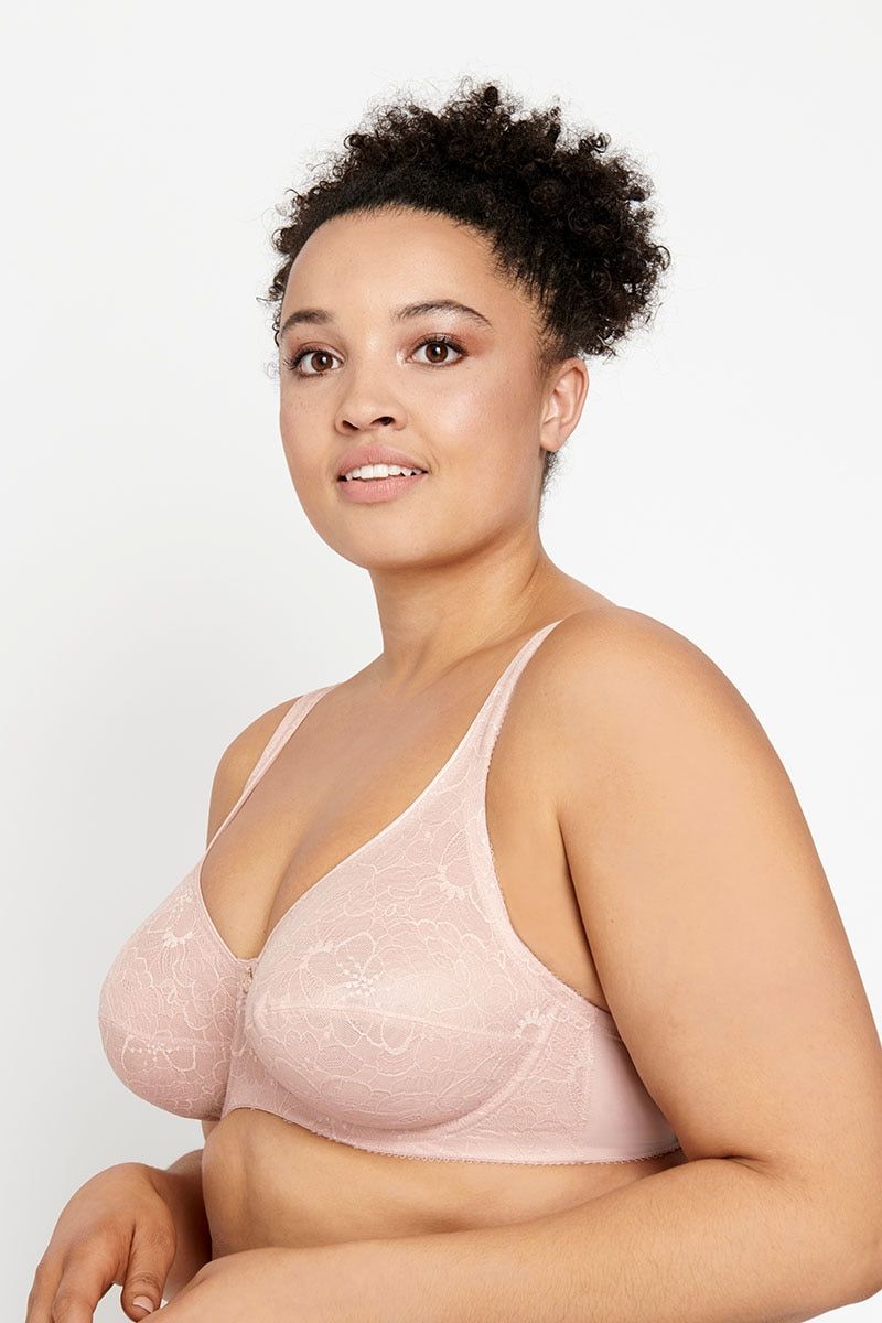 Nude Lace Underwired Cup Bra