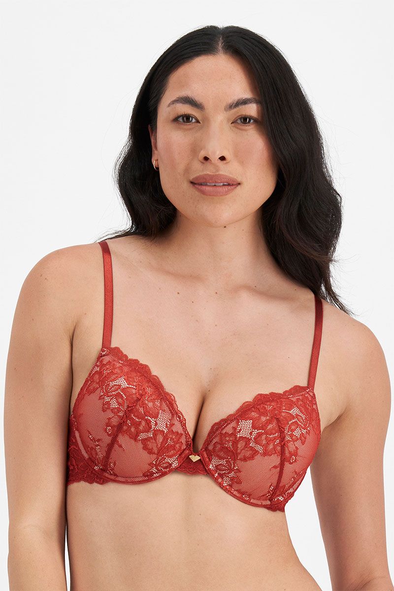 Temple Luxe Lace Level 1 Push Up Bra, Womens Bra