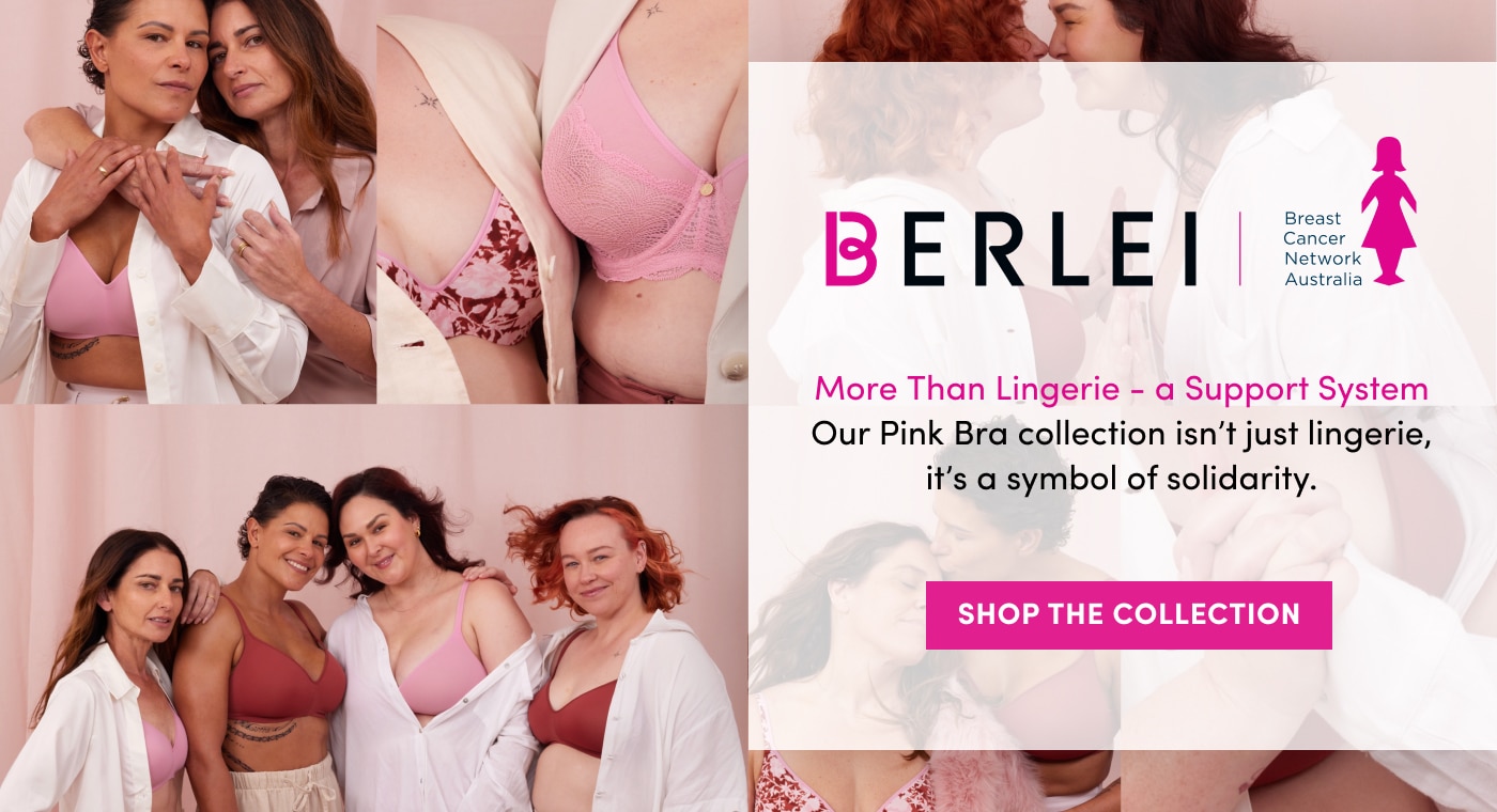 More Than Lingerie - a Support System Our Pink Bra collection isn’t just lingerie, it’s a symbol of solidarity. Shop the Pink Bra Collection.